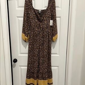 Wild Moss Floral Dress NWT M